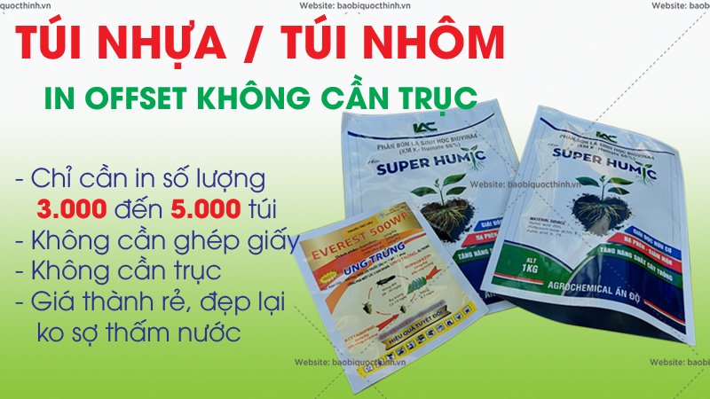 In túi nhựa không cần trục đồng