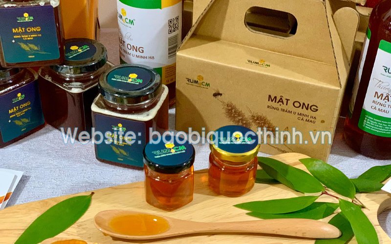 Hộp giấy đựng 2 chai mật ong