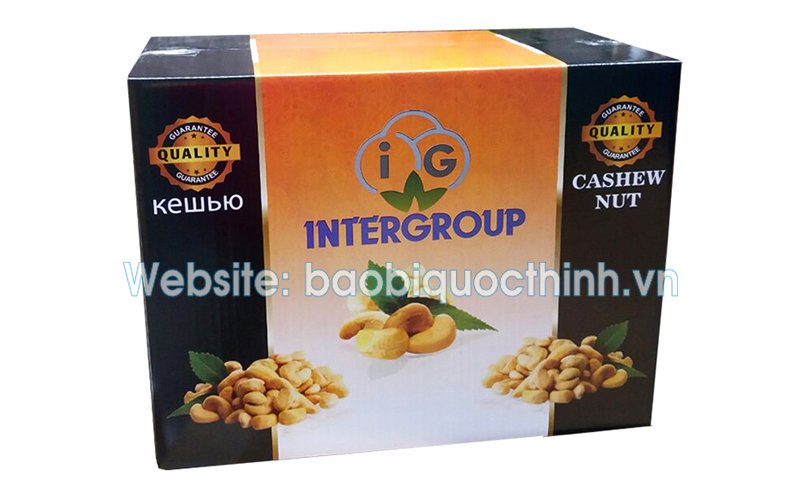 Thùng carton 3 lớp đựng hạt điều