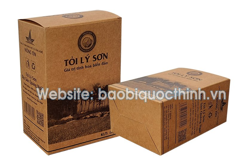In hộp giấy kraft tỏi Lý Sơn giá rẻ - hình 4
