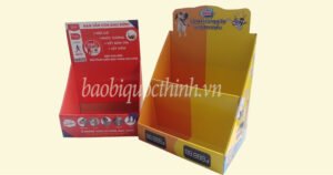 Câc mẫu kệ giấy carton trưng bày tại Bao bì Quốc Thịnh