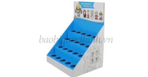 Bao bì Quốc Thịnh, đơn vị chuyên cung cấp, sản xuất và in kệ giấy carton 4 tầng trưng bày sản phẩm tại TP.HCM có uy tín