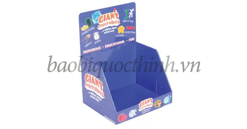 Bao bì Quốc Thịnh, đơn vị chuyên cung cấp, sản xuất và in kệ giấy trưng bày đồ chơi trẻ em đẹp, uy tín tại TP.HCM