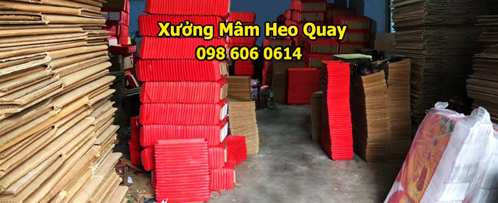 Xưởng sản xuất mâm Heo Quay, thùng heo quay