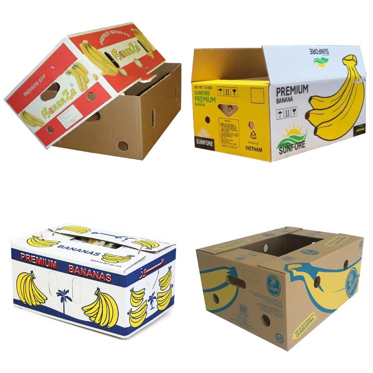 Thùng carton âm dương - đựng chuối